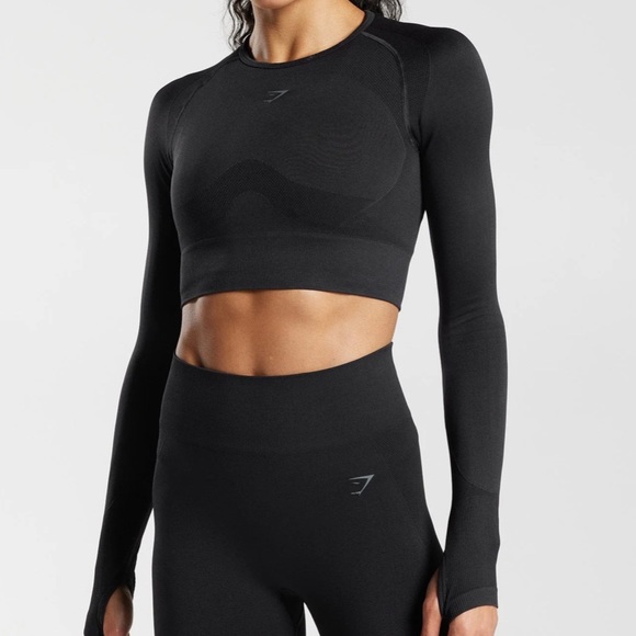 Gymshark Tops - FLEX SPORTS LONG SLEEVE CROP TOP